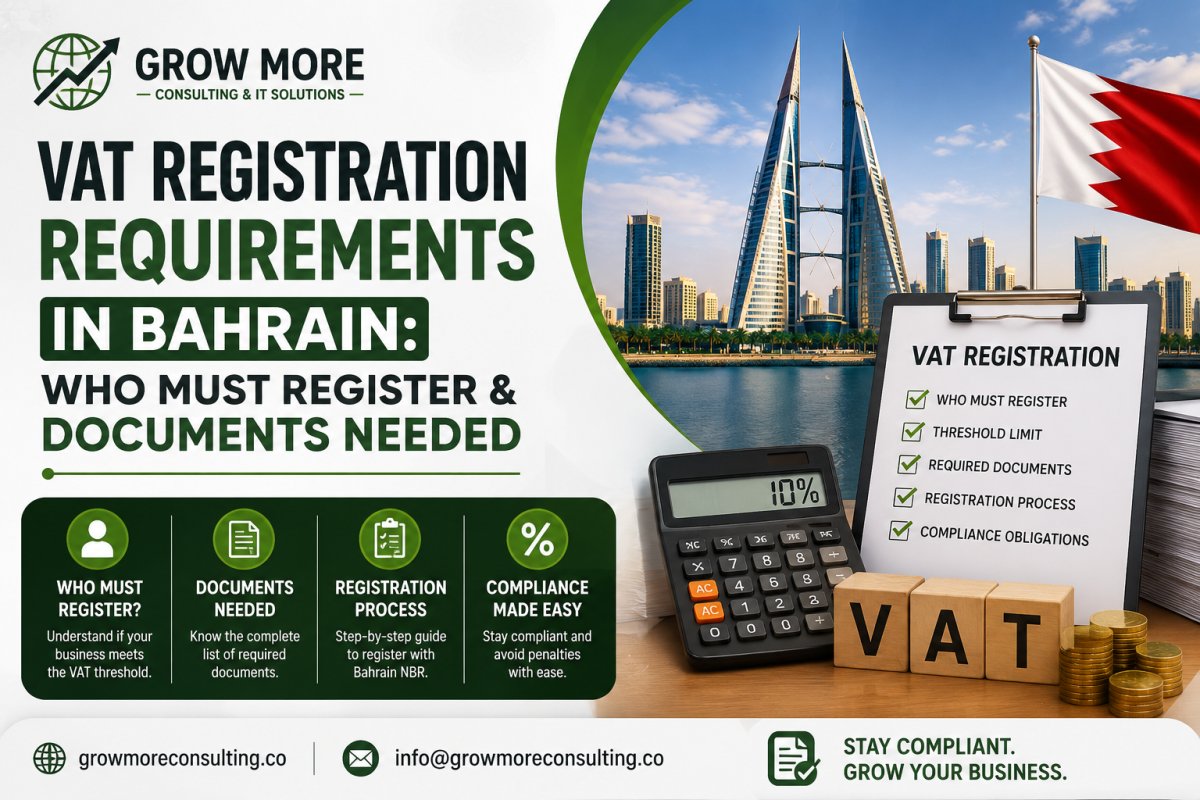 VAT Registration Requirements in Bahrain: Who Must Register & Documents Needed